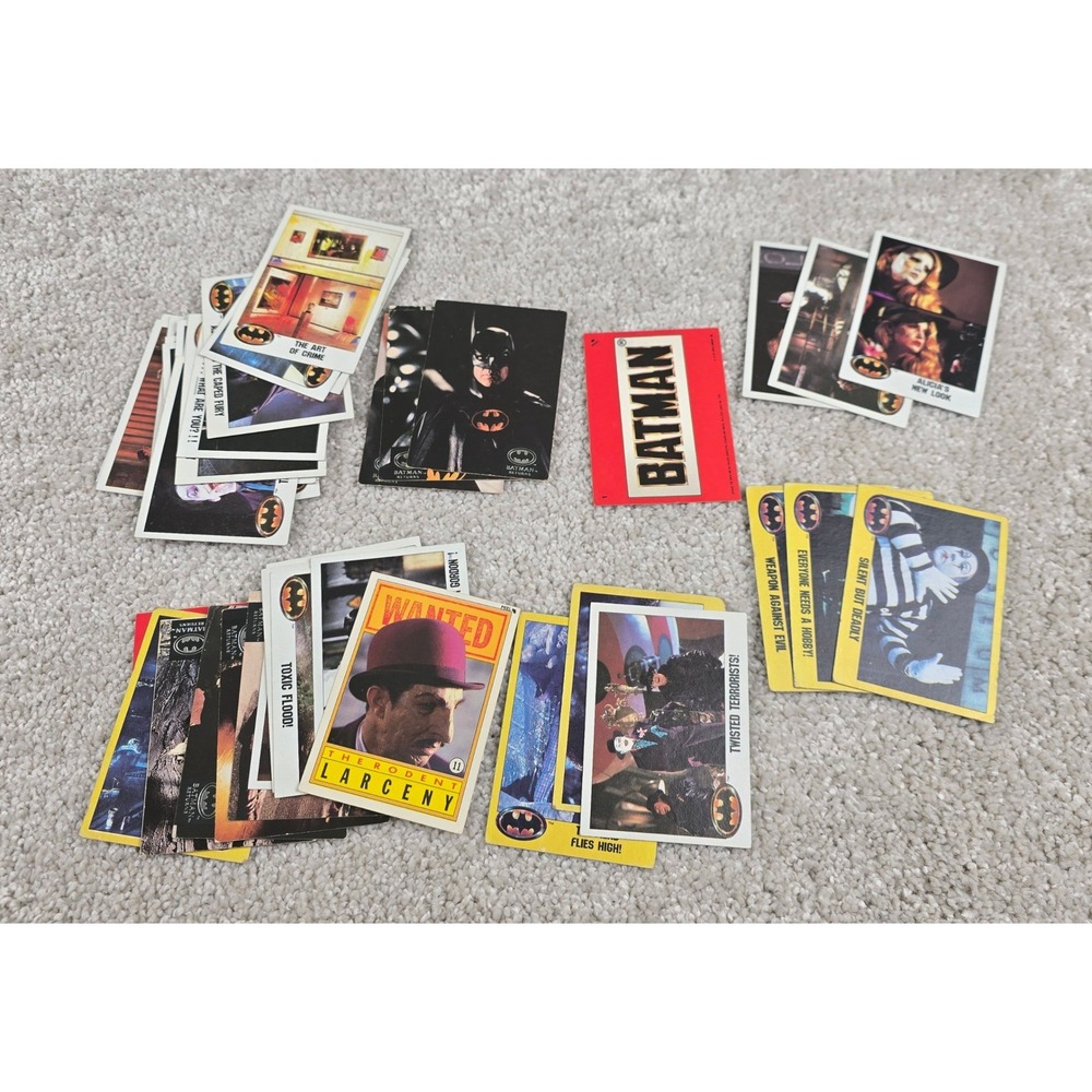 Topps Batman Trading Cards Lot Vintage Movie Lot
